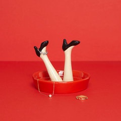 Balvi Porte-bagues Happy Legs Party Des chaussures pour toutes les humeurs Céramique