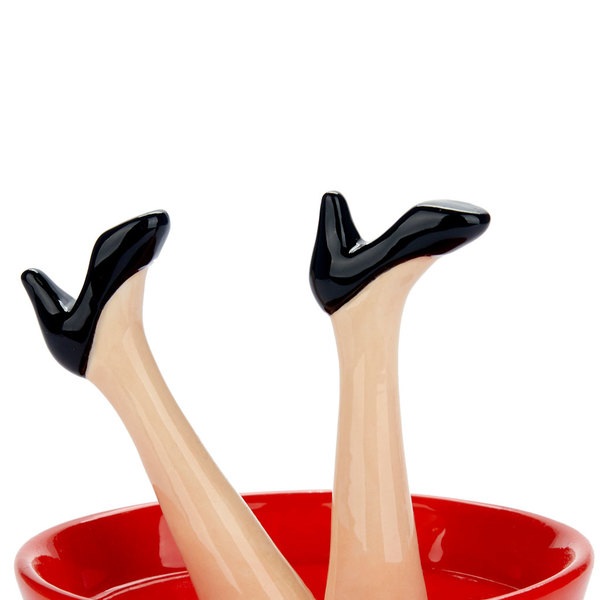 Balvi Porta anillos Happy Legs Party Zapatos según el estado de ánimo Cerámica