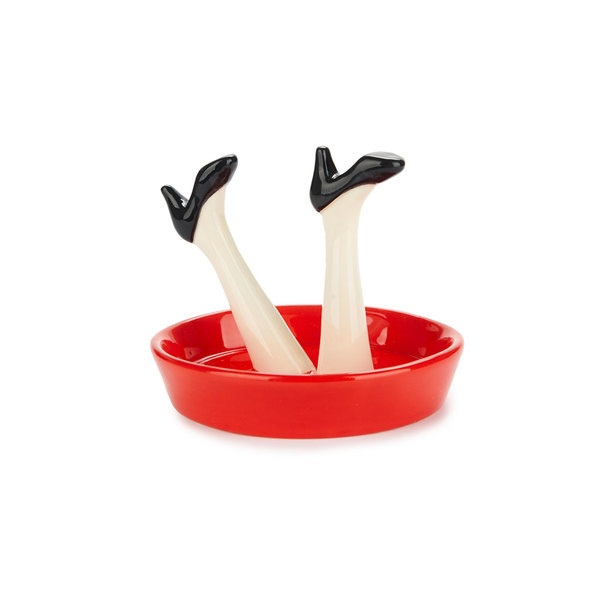 Balvi Porta anillos Happy Legs Party Zapatos según el estado de ánimo Cerámica