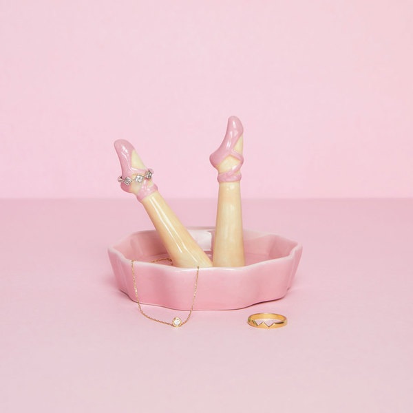 Balvi Porta anillos Happy Legs Dance Zapatos según el estado de ánimo Cerámica