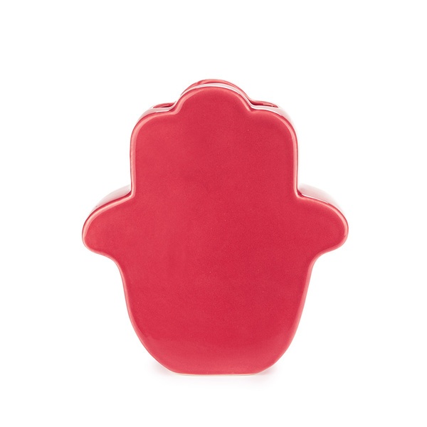 Balvi Vase Lucky Hand Couleur rouge La main de la chance Céramique 21cm