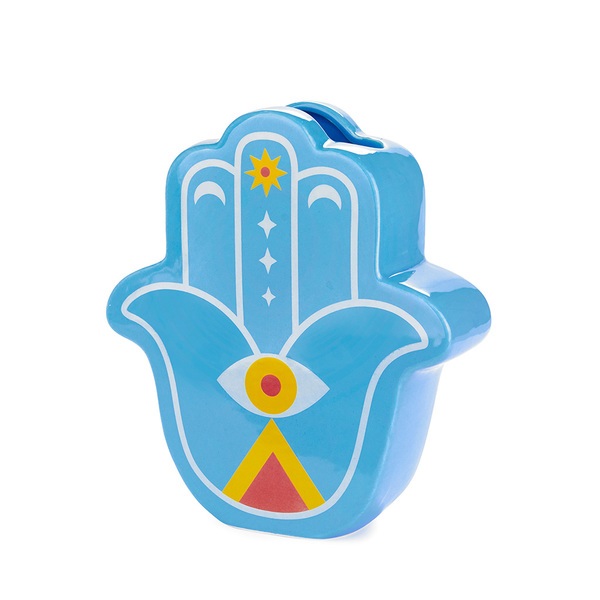 Balvi Vase Lucky Hand Couleur bleu La main de la chance Céramique 21cm