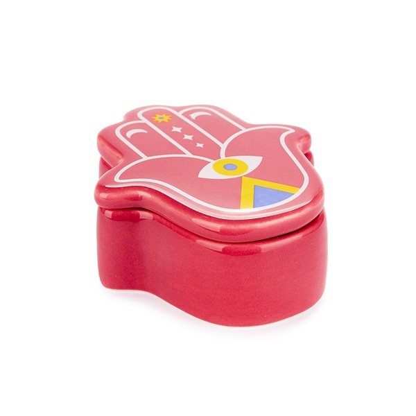 Balvi Candela Lucky Hand Colore rosso La mano della fortuna Cera/Ceramica