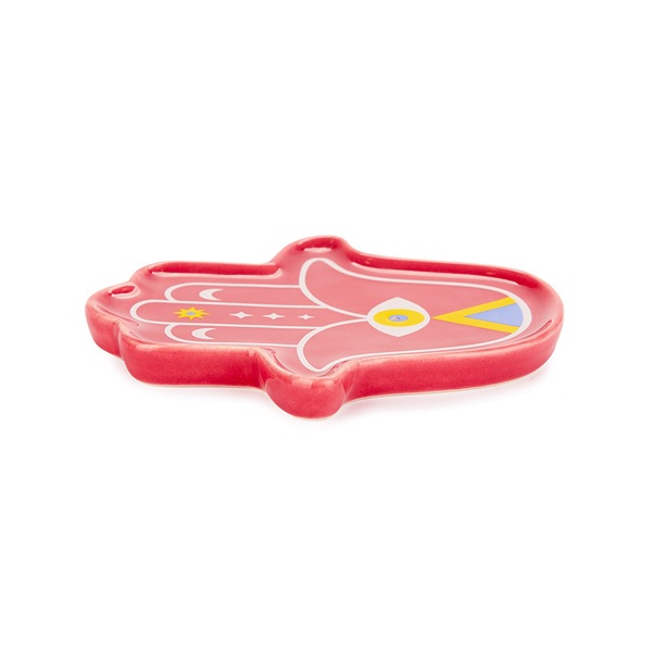 Balvi Portaincenso Lucky Hand Colore rosso La mano della fortuna Ceramica