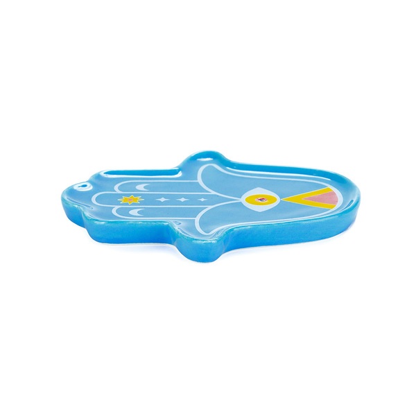 Balvi Portaincenso Lucky Hand Colore blu La mano della fortuna Ceramica