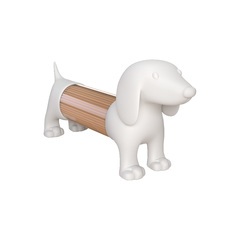Balvi Porta stuzzicadenti Teckel Colore bianco a forma di cane Acrilico/plastica PVCPRATICISSIMO