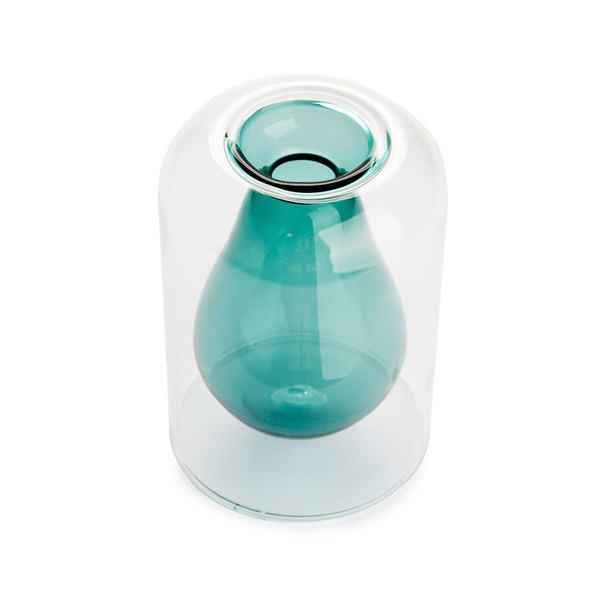Balvi Seed Grower Avocado Vase Green color Glass