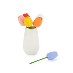 Balvi - Tulip Balvi Snack forks Tulip 6 skewers shaped like color tulips Ceramic/stainless/silicone