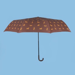 Balvi Parapluie Puppymbrella Couleur Brun Comprend une housse en néoprène en forme de chien Nylon