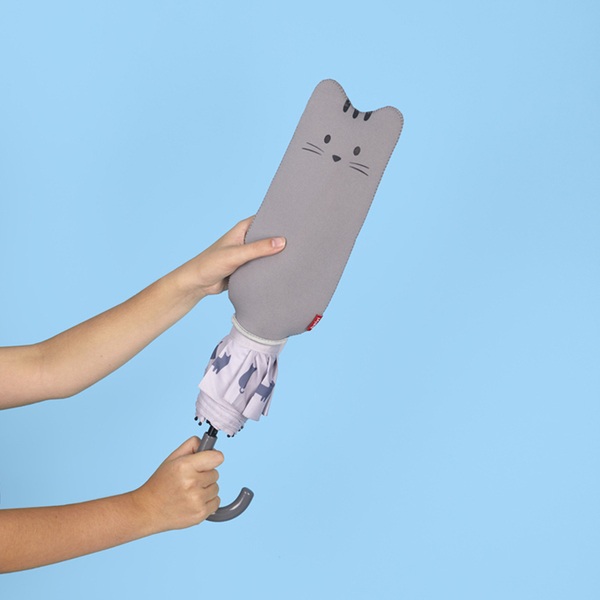 Balvi Paraguas Meowmbrella Color Gris Un diseño con gatos por doquier Nylon