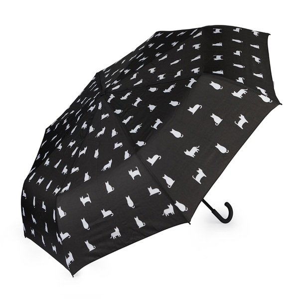 Balvi Paraguas Meowmbrella Color Negro Un diseño con gatos por doquier Nylon
