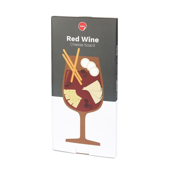alvi Käseplatte Red Wine Farbe Braun und Rot Vereint Käse und Wein in perfekter Harmonie Aus Holz 1,