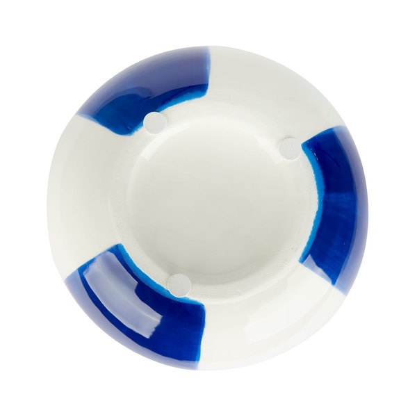 Balvi Vase Beach Ball Couleur bleu En forme de ballon de plage Céramique 13,5x16,5x16,5 cm
