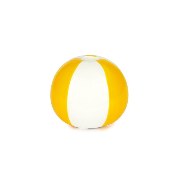 Balvi Candelabro Beach Ball Color amarillo Con forma de pelota de playa Cerámica 8x9,5x9,5 cm