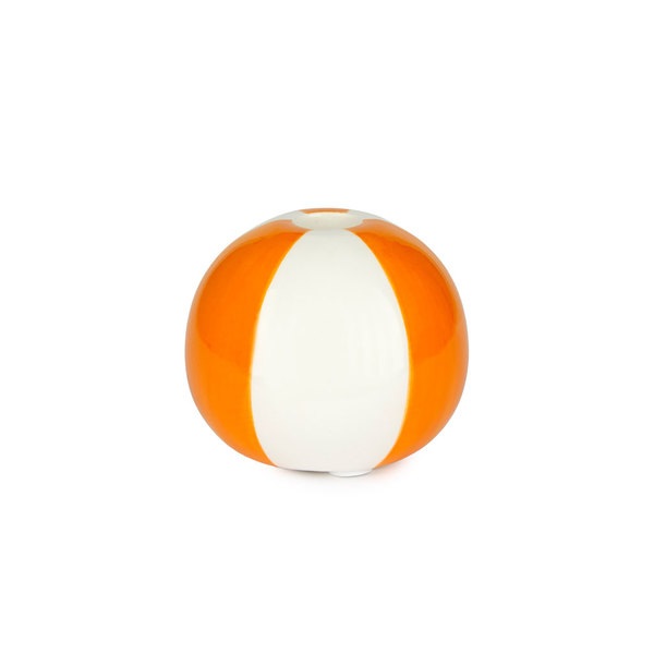 Balvi Candelabro Beach Ball Color naranja Con forma de pelota de playa Cerámica 8x9,5x9,5 cm