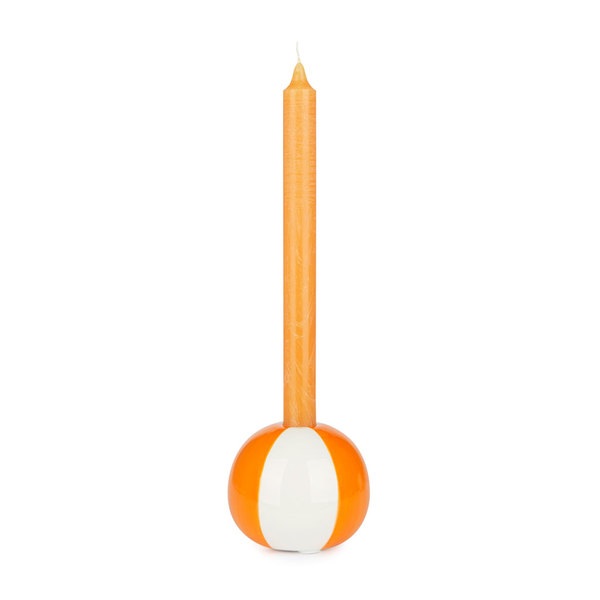 Balvi Candelabro Beach Ball Color naranja Con forma de pelota de playa Cerámica 8x9,5x9,5 cm