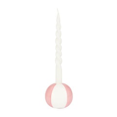Balvi Bougeoir Beach Ball Couleur rose En forme de ballon de plage Céramique 8x9,5x9,5 cm