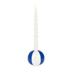 Balvi Candelabro Beach Ball Color azul Con forma de pelota de playa Cerámica 8x9,5x9,5 cm