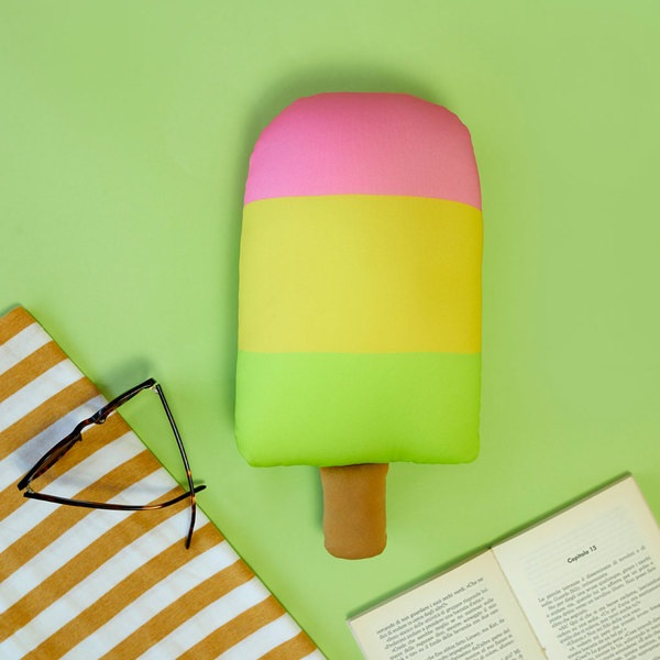 Balvi Beach cushion Fruit Popsicle Ergonomic and with ciip closure Polyester