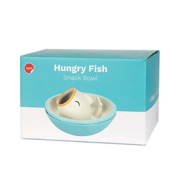 Balvi Cuenco aperitivo Hungry Fish Dos piezas, doble función Cerámica 16cm