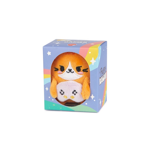 alvi Marcapáginas Fluffy Kawaii Gamer Color naranja Gato jugador de videojuegos Suave y esponjoso Po