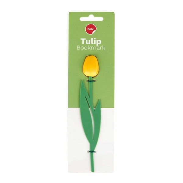 alvi Marcapáginas Tulip Color amarillo Punto de lectura para libros en forma de tulipán de color, fi