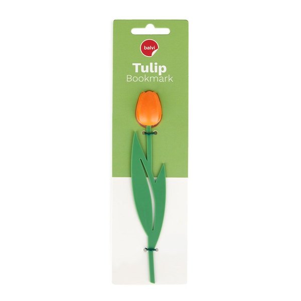 alvi Marcapáginas Tulip Color naranja Punto de lectura para libros en forma de tulipán de color, fin