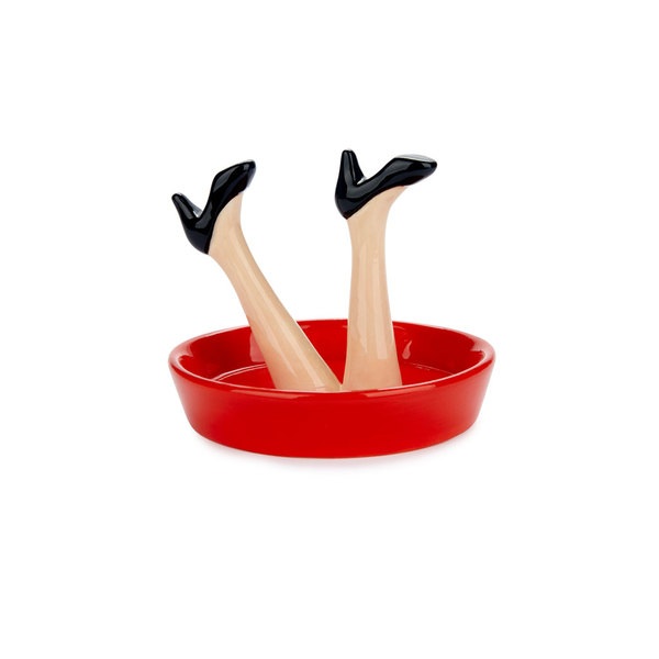 Balvi Porta anillos Happy Legs Party Zapatos según el estado de ánimo Cerámica