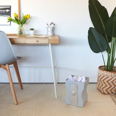 Balvi Cestino carta Sharpener Colore Grigio A forma di temperino Plastica