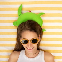 Balvi Summer Cushion Turtle Green Fun Polyester