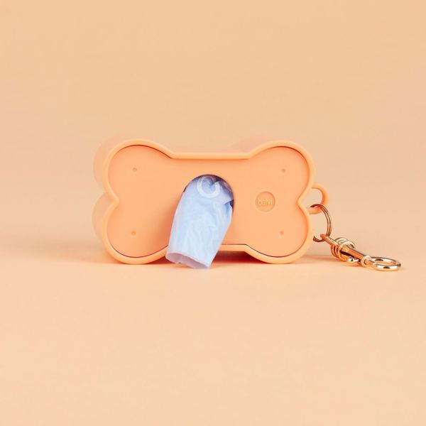 alvi Dispensador bolsas perro Biscuit Color Naranja Para los paseos con tu mascota Con forma de gall