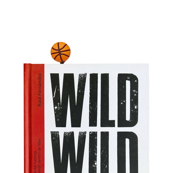 Balvi Marcapáginas Slam Dunk Color Negro, Naranja Inspirado en el deporte basketball Plástico/nylon