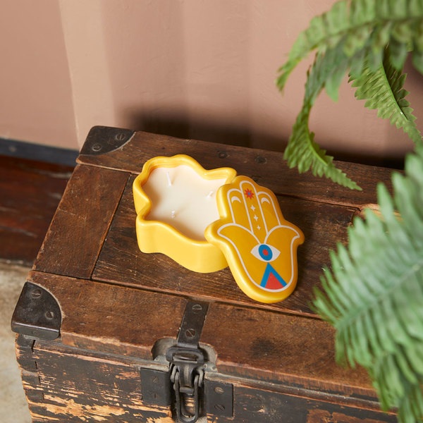 Balvi Candela Lucky Hand Colore giallo La mano della fortuna Cera/Ceramica