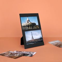 alvi Cadre Dijon Coloris: noir Capacité: 2 photos de 10x15 cm Cadre photo à poser Plastique 25x16 cm