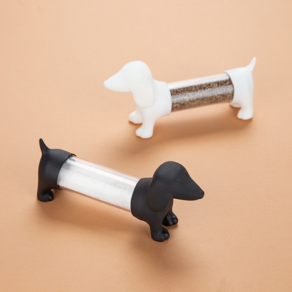 Balvi Porta stuzzicadenti Teckel Colore bianco a forma di cane Acrilico/plastica PVCPRATICISSIMO