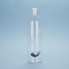 alvi - Scuba Balvi Botella Scuba Con figura en forma de submarinista azul y verde en el interior Bor