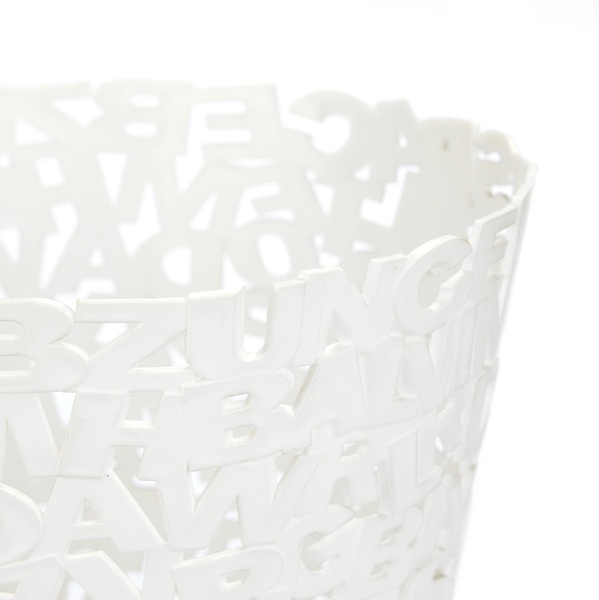 Balvi Papelera Letters Color blanco Plástico 30cmDECORATIVO