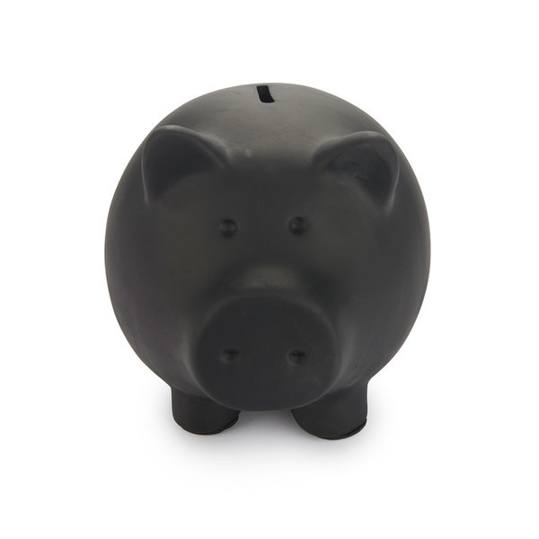 Balvi Hucha Oink Bank Color negro Personalizable y reutilizable Cerámica