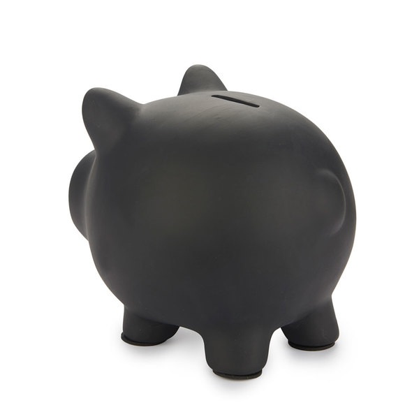 Balvi Hucha Oink Bank Color negro Personalizable y reutilizable Cerámica