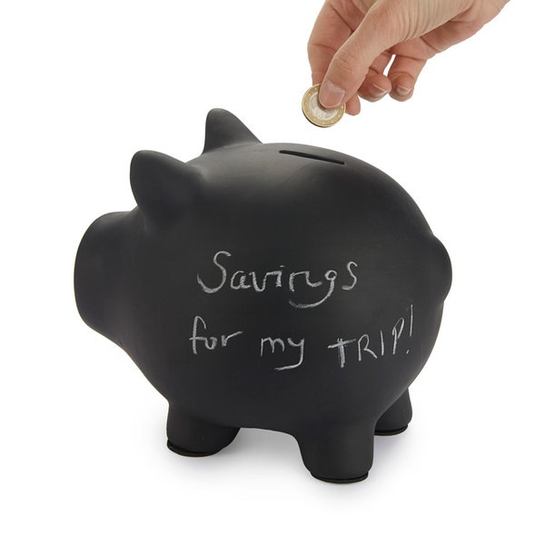 Balvi Hucha Oink Bank Color negro Personalizable y reutilizable Cerámica