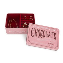 Balvi Jewellery box Chocolate Pink colour Simulates a chocolate bar Tin/velvet