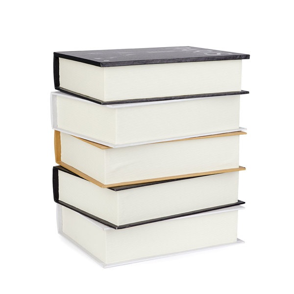 Balvi Mesa Auxiliar Metropolitan Book Stack Con doble almacenaje secreto Madera 38x33x27 cm