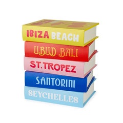 Balvi Mesa auxiliar Paradise Book Stack Con doble almacenaje secreto Madera 38x33x27