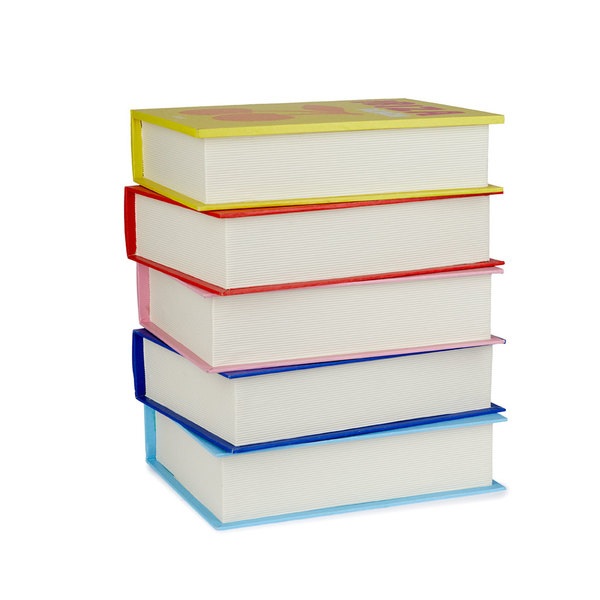 Balvi Mesa auxiliar Paradise Book Stack Con doble almacenaje secreto Madera 38x33x27