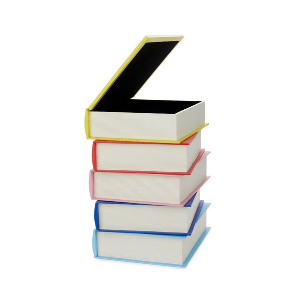 Balvi Mesa auxiliar Paradise Book Stack Con doble almacenaje secreto Madera 38x33x27