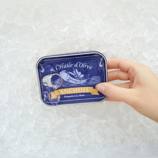 Balvi Snack fork Conserverie Anchois Retro design of canned anchovies Tin/stainless