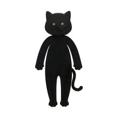 Balvi Lampe de lecture Meow Couleur noir Les yeux du chat s'illuminent Silicone 24cm