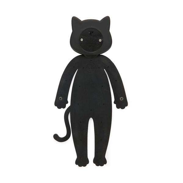 Balvi Leselampe Meow Farbe Schwarz Die Augen der Katzen dienen als Leuchten Silikon 24 cm