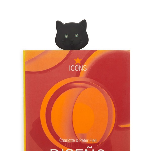 Balvi Leselampe Meow Farbe Schwarz Die Augen der Katzen dienen als Leuchten Silikon 24 cm