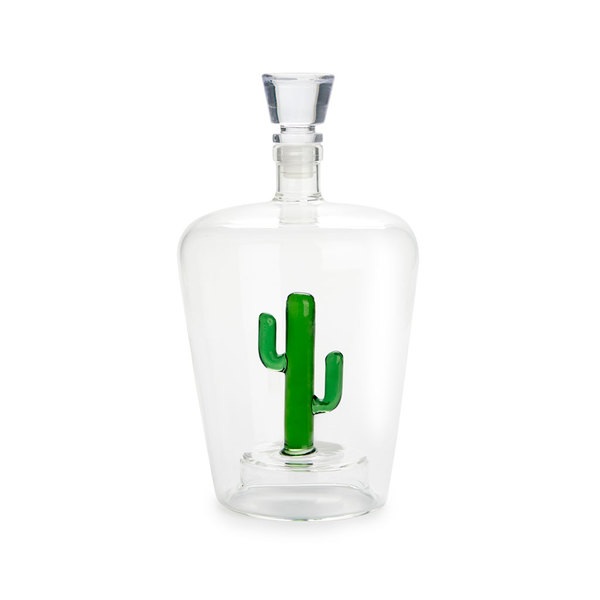 Balvi Bottiglia per liquore Cactus Colore verde Adatto a qualsiasi liquore Vetro